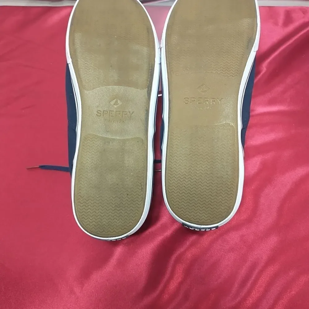 Sperry Striper Ii Men's SZ 16 Navy Sneakers . Condition is Pre-owned